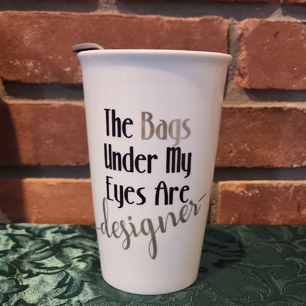 Cute And Funny White Ceramic Mug with Designer Quote